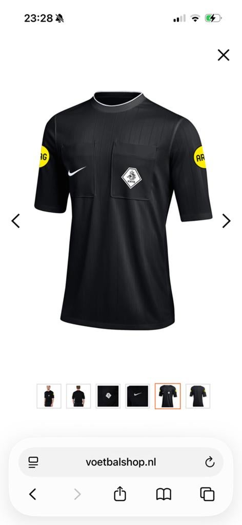 KNVB Scheidsrechter shirtjes, Maat M, Ophalen, Zo goed als nieuw, Shirt