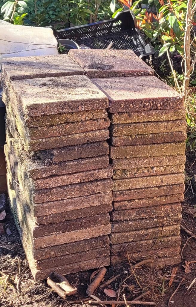 GRATIS  30x30 en diverse stoeptegels, Tuin en Terras, Tegels en Klinkers, Ophalen, Gebruikt, Beton, Terrastegels