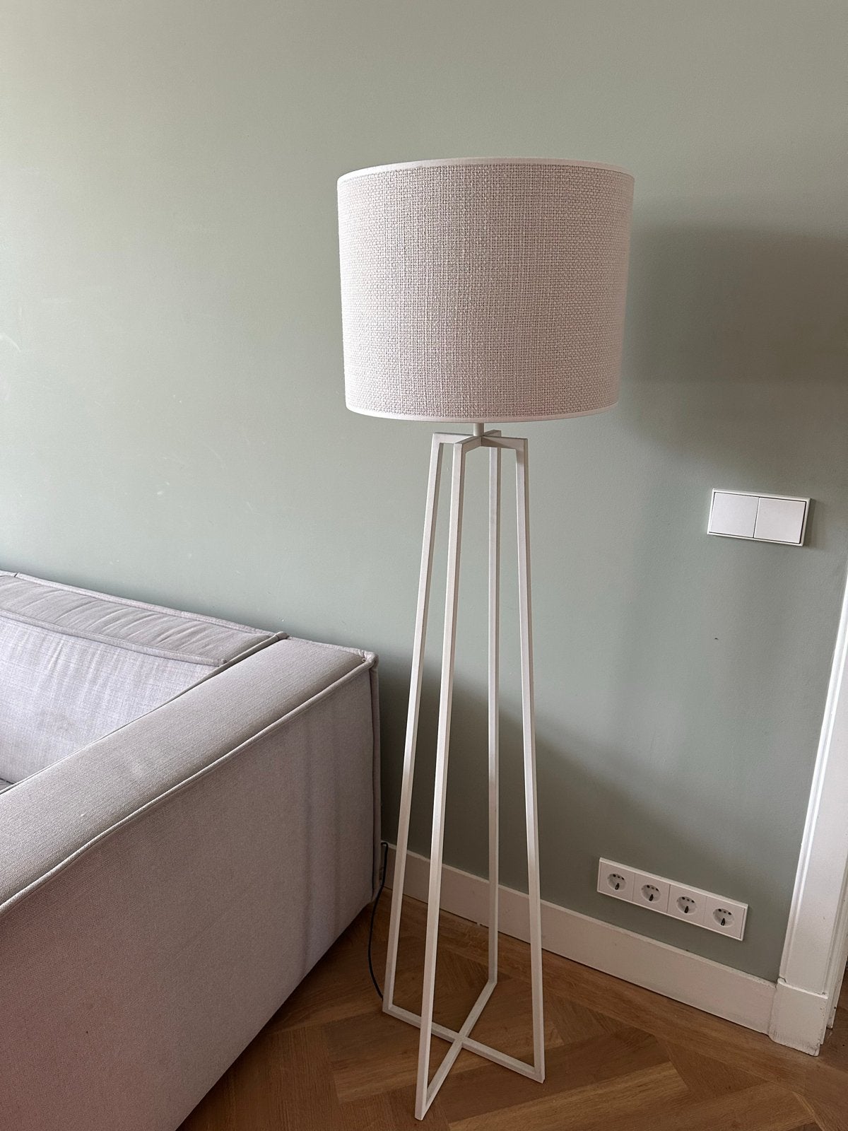 Light & living stalamp, Huis en Inrichting, Lampen | Vloerlampen, Ophalen, Gebruikt, Metaal, 150 tot 200 cm