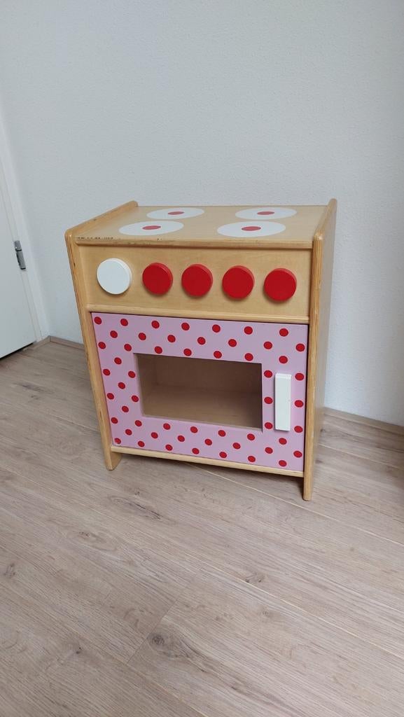 Te koop: houten kinderfornuisje., Ophalen, Gebruikt, Hout, Speelkeuken