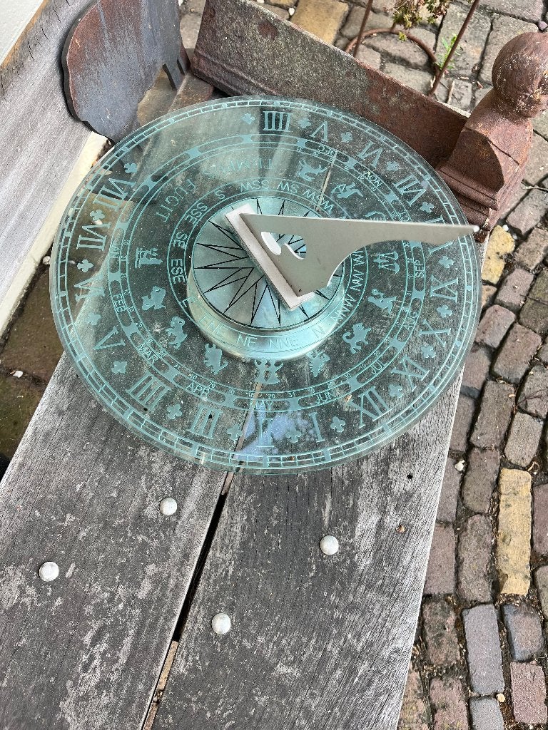 glazen zonnewijzer, Ophalen