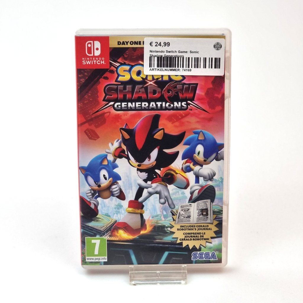 Nintendo Switch Game: Sonic Shadow Generations, Spelcomputers en Games, Nintendo, Zo goed als nieuw, Support@nintendo.com, 11-1 Hokotate-cho, Kamitoba, Minami-ku
Kyoto 601-8501
Japan