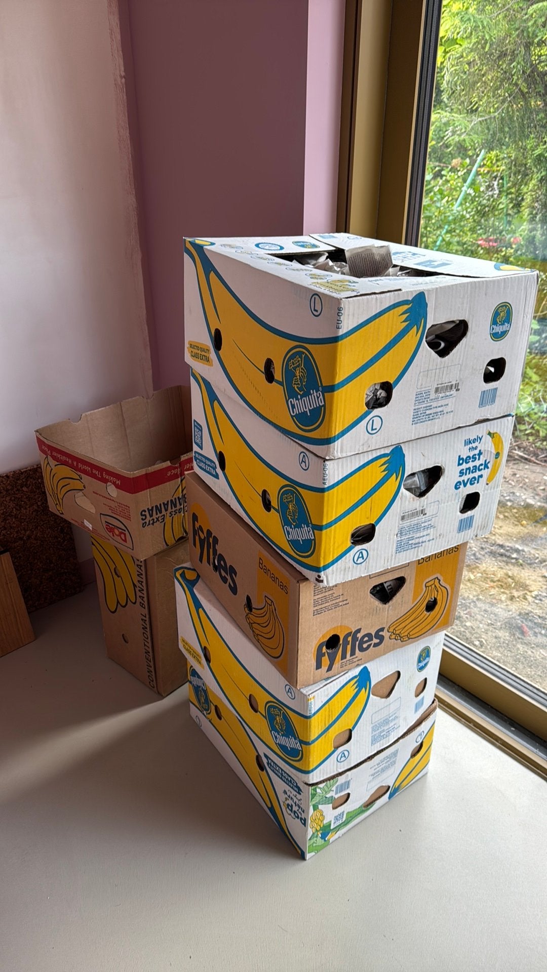 Bananendozen/ verhuisdozen, Ophalen, 50 tot 75 cm, Doos, 35 tot 50 cm
