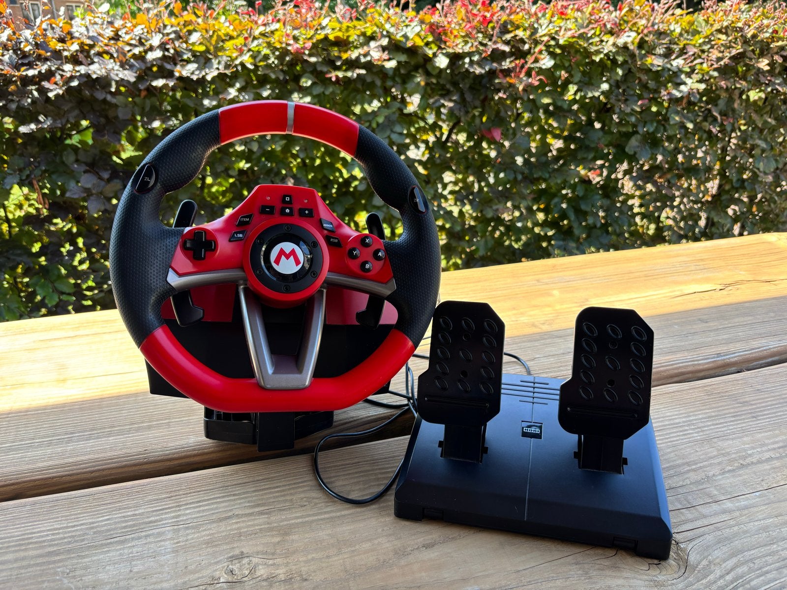 Mario Kart racestuur met pedalen voor Nintendo Switch, Ophalen, Zo goed als nieuw, Switch, Stuurtje of Sportattribuut