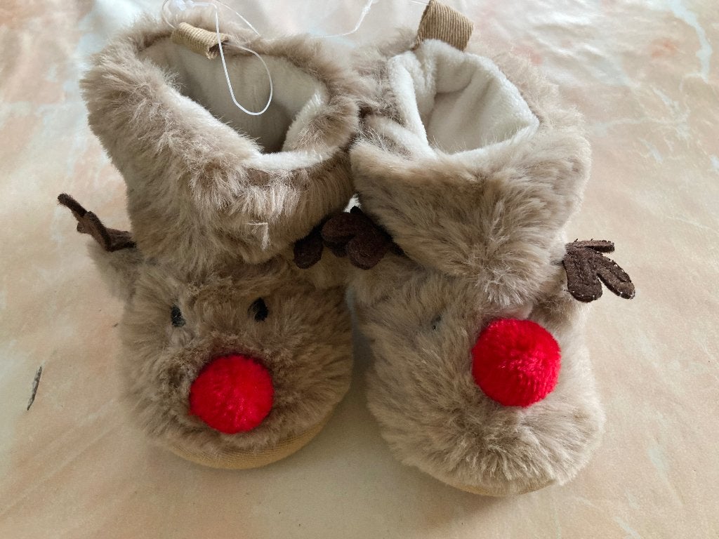 Baby kerstsloefjes, Kinderen en Baby's, Babykleding | Schoentjes en Sokjes, Ophalen of Verzenden, Nieuw, Jongetje of Meisje, Slofjes