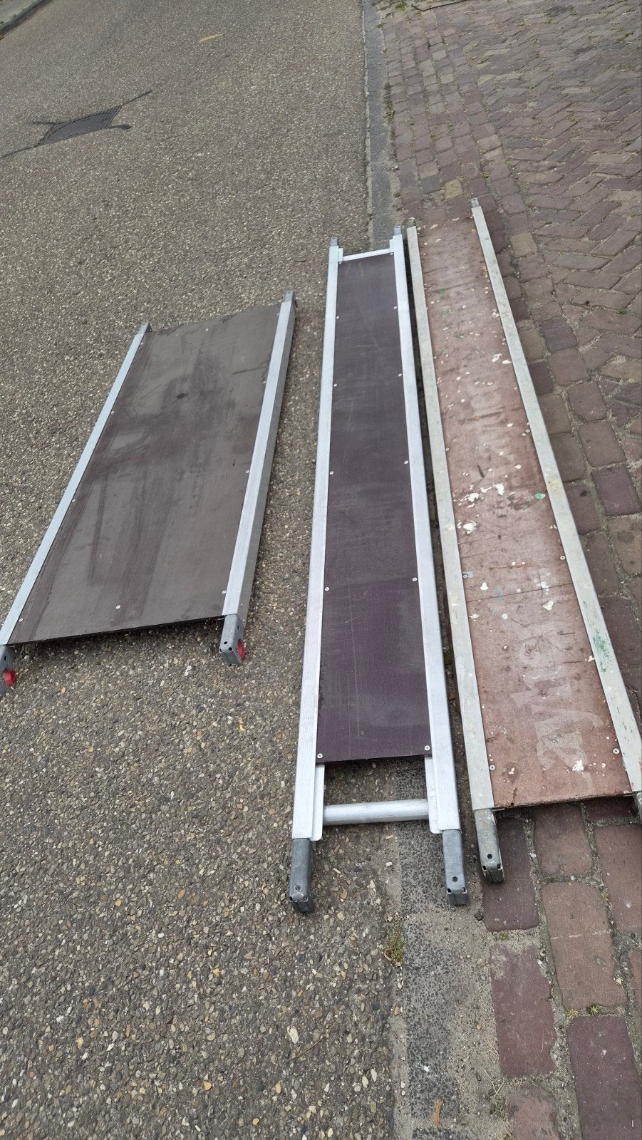 Te koop layer vloeren 185-285 werkbank en Fiberdeck, Ophalen of Verzenden, Zo goed als nieuw, Layer, Rolsteiger of Kamersteiger