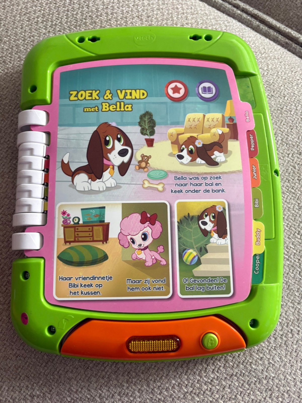 Vtech zoek en vind Bella, Kinderen en Baby's, Ophalen of Verzenden, Zo goed als nieuw