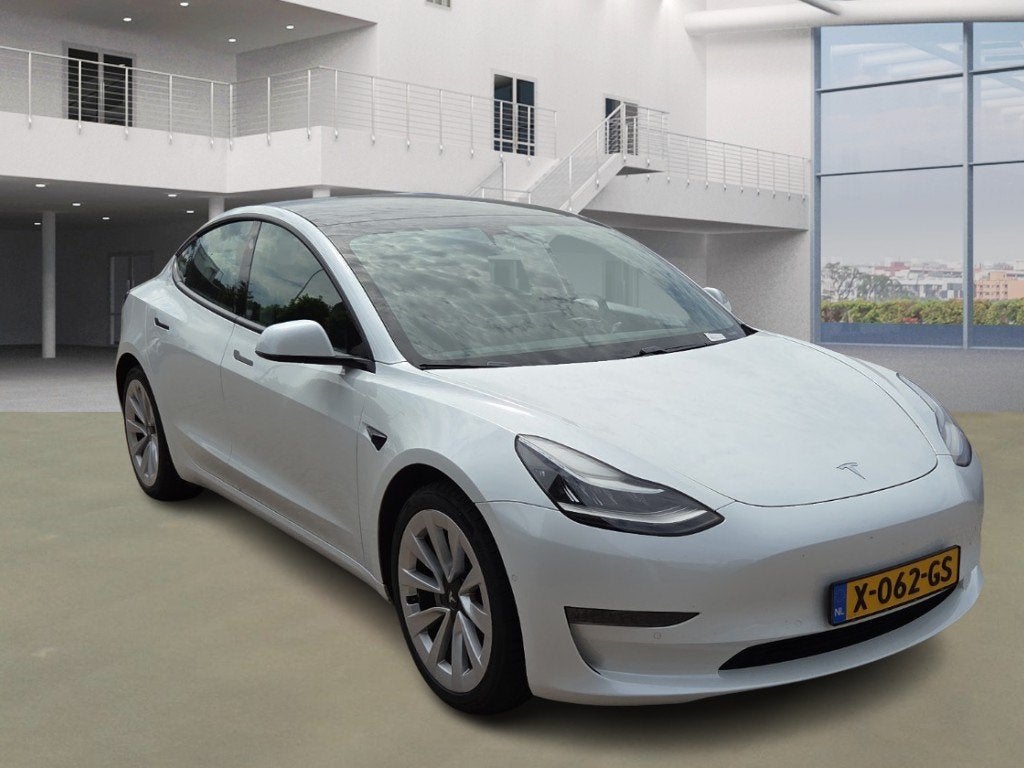 Tesla Model 3 Long Range AWD / FACELIFT WARMTEPOMP / 91% SoH, Auto's, Tesla, Automaat, Dealer onderhouden, Zwart, Wit
