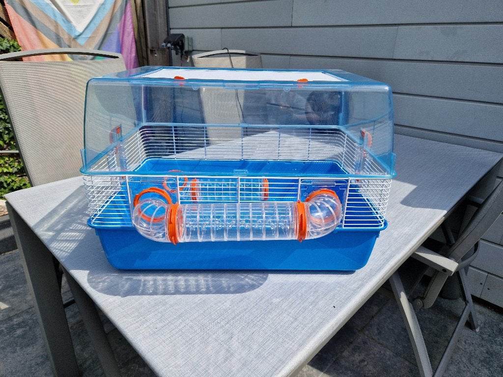 mooie ruime hamsterkooi nog in goede staat, Kooi, Minder dan 75 cm, Zo goed als nieuw, Muis
