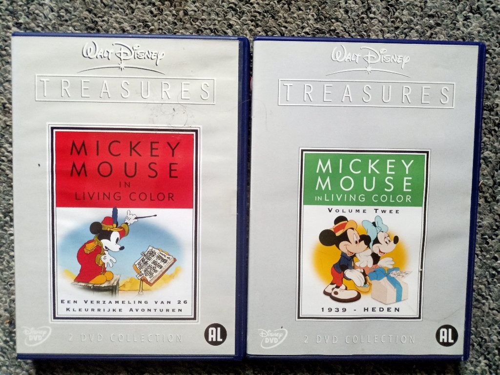 Walt Disney Treasures - Mickey Mouse - Volume 1 en 2, Tekenfilm, Nederlands, Ophalen of Verzenden, Zo goed als nieuw