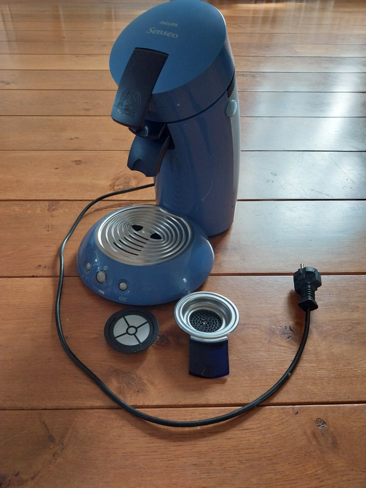 Philips Senseo koffiepadmachine blauw, Ophalen, Gebruikt, Koffiemachine