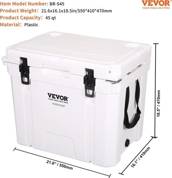 Koelbox - Koelers - Koelbox Auto - Koelbox - 45QT - Koelbox, Corvance B.V., Verzenden, Nieuw, Corvancebol@gmail.com