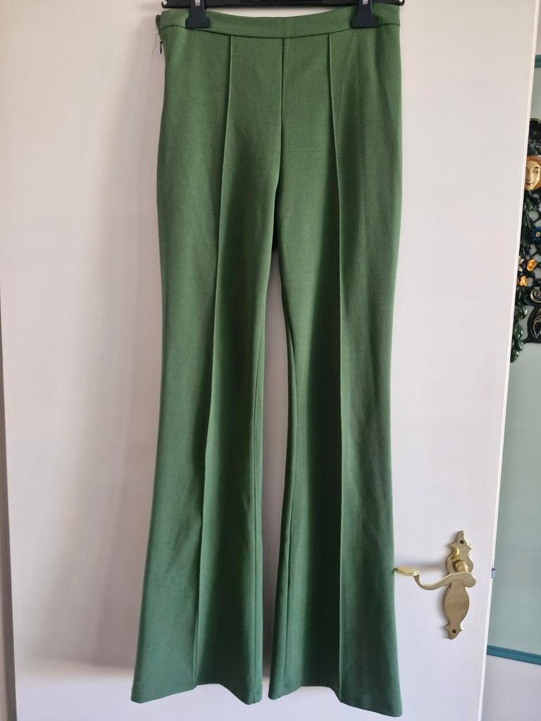 Nette donkergroene broek - Maat S, Onbekend, Ophalen of Verzenden, Onbekend, Lang