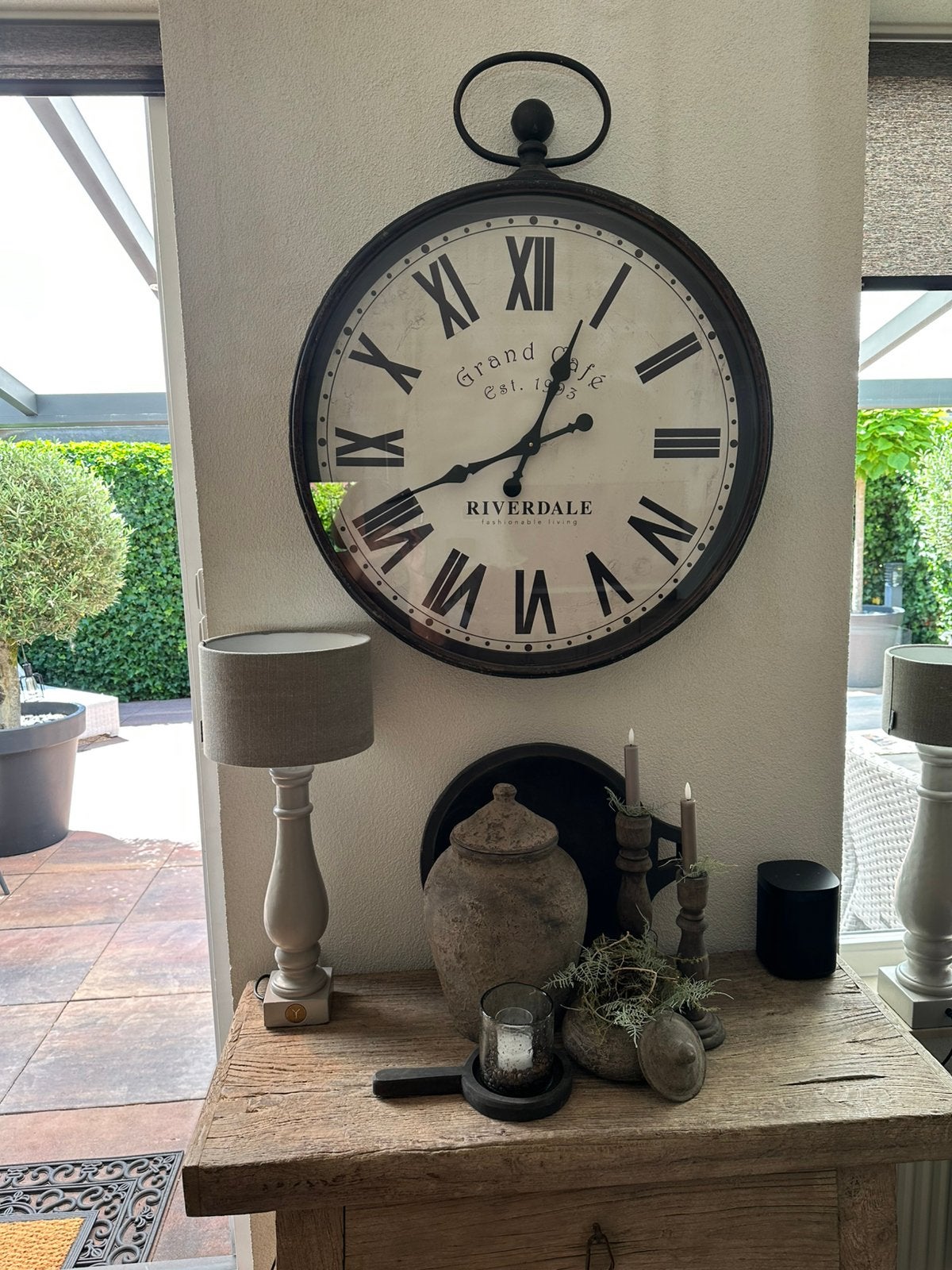 Brynxz lamp compleet met stone kleur linnen kap, Ophalen