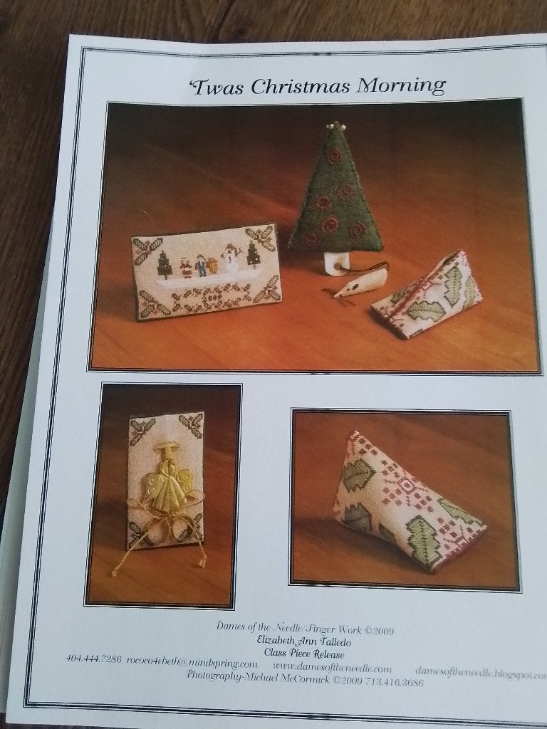 Borduurpatroon twas christmas morning, Ophalen of Verzenden, Zo goed als nieuw, Handborduren, Patroon