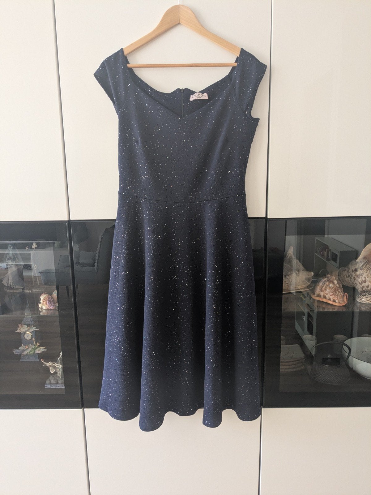 Vintage Chic Jurk (Maat L)., Blauw, Maat 42/44 (L), Ophalen of Verzenden, Zo goed als nieuw