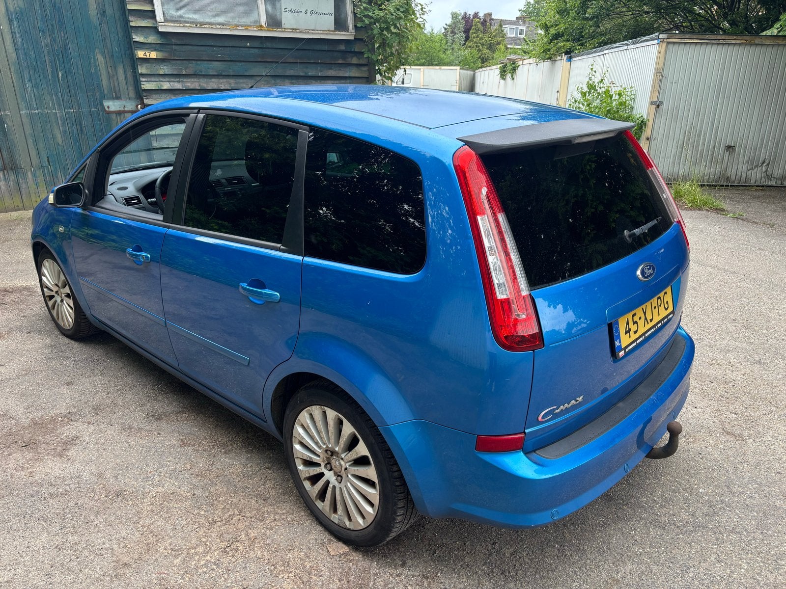 Ford C-Max 1.8 92KW 2007 Airco Nieuwe Apk, Voorwielaandrijving, 125 pk, 4 cilinders, Blauw