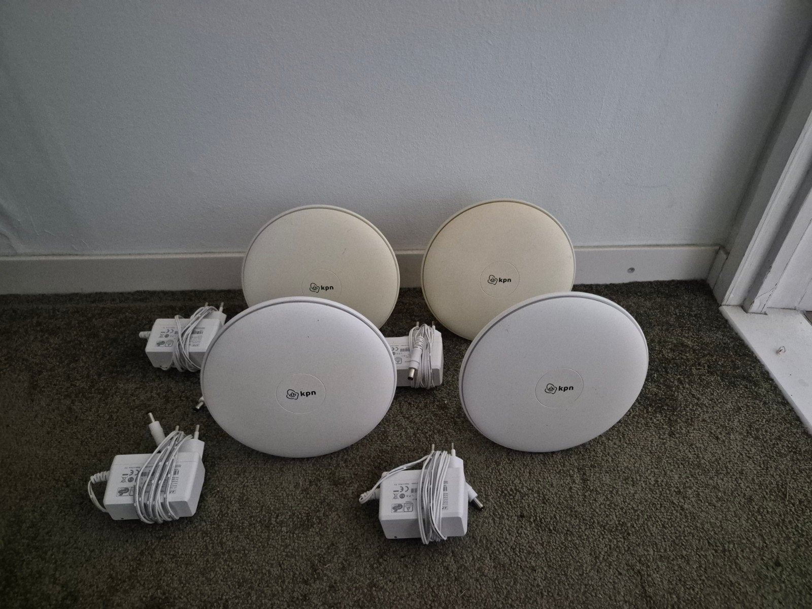 4x KPN SuperWifi punten met adapters - Optimale WiFi dekking, Ophalen of Verzenden, Gebruikt, Router, KPN