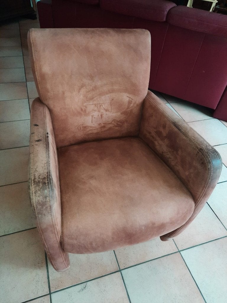 GRATIS stoel, Ophalen, Gebruikt, Bruin, Leer