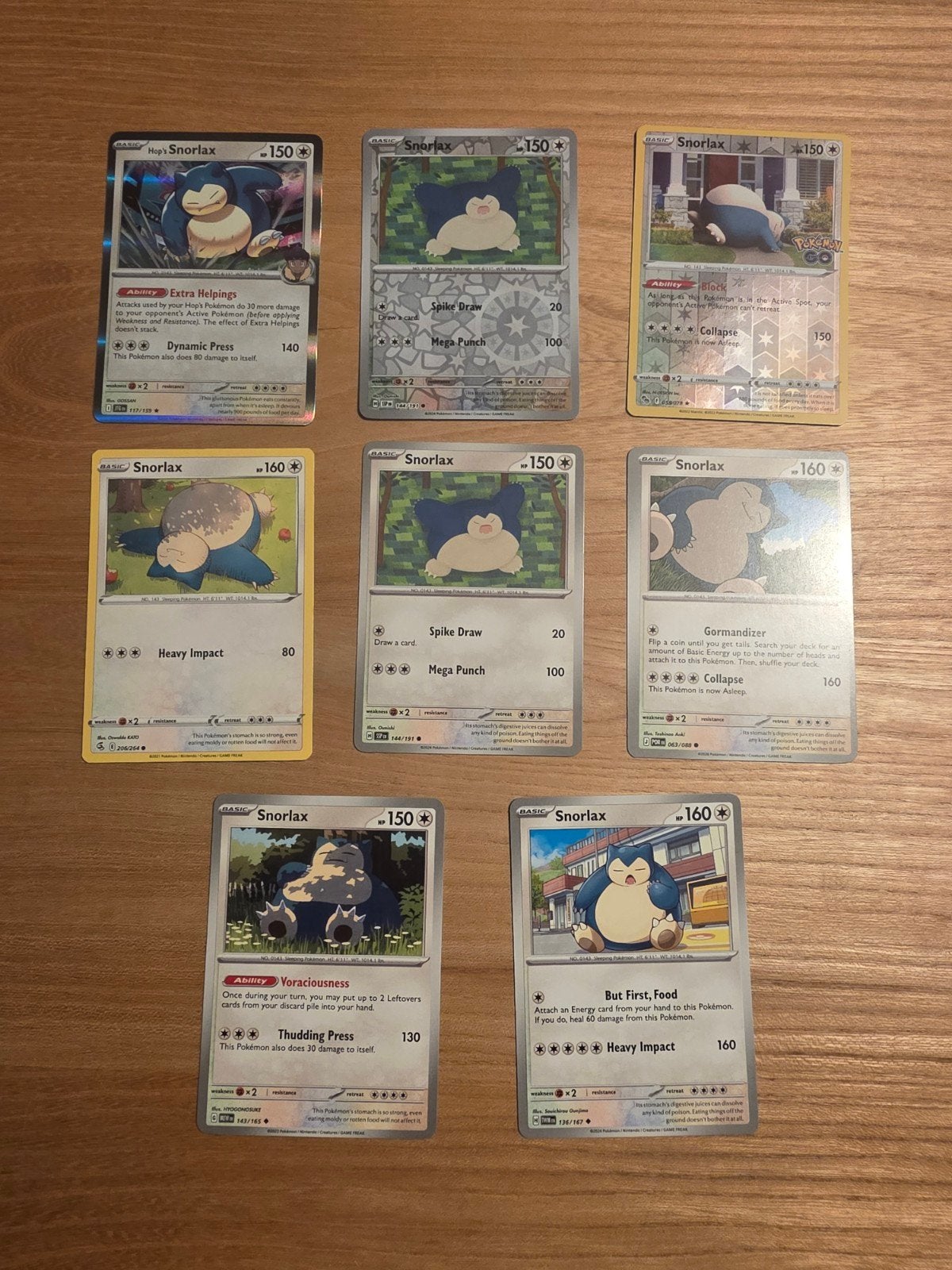 Snorlax pokemon kaarten set, Ophalen of Verzenden, Meerdere kaarten