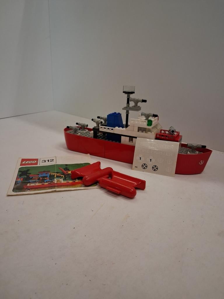 Lego 775 brandweer boot, Gebruikt, Lego, Compleet, Ophalen of Verzenden