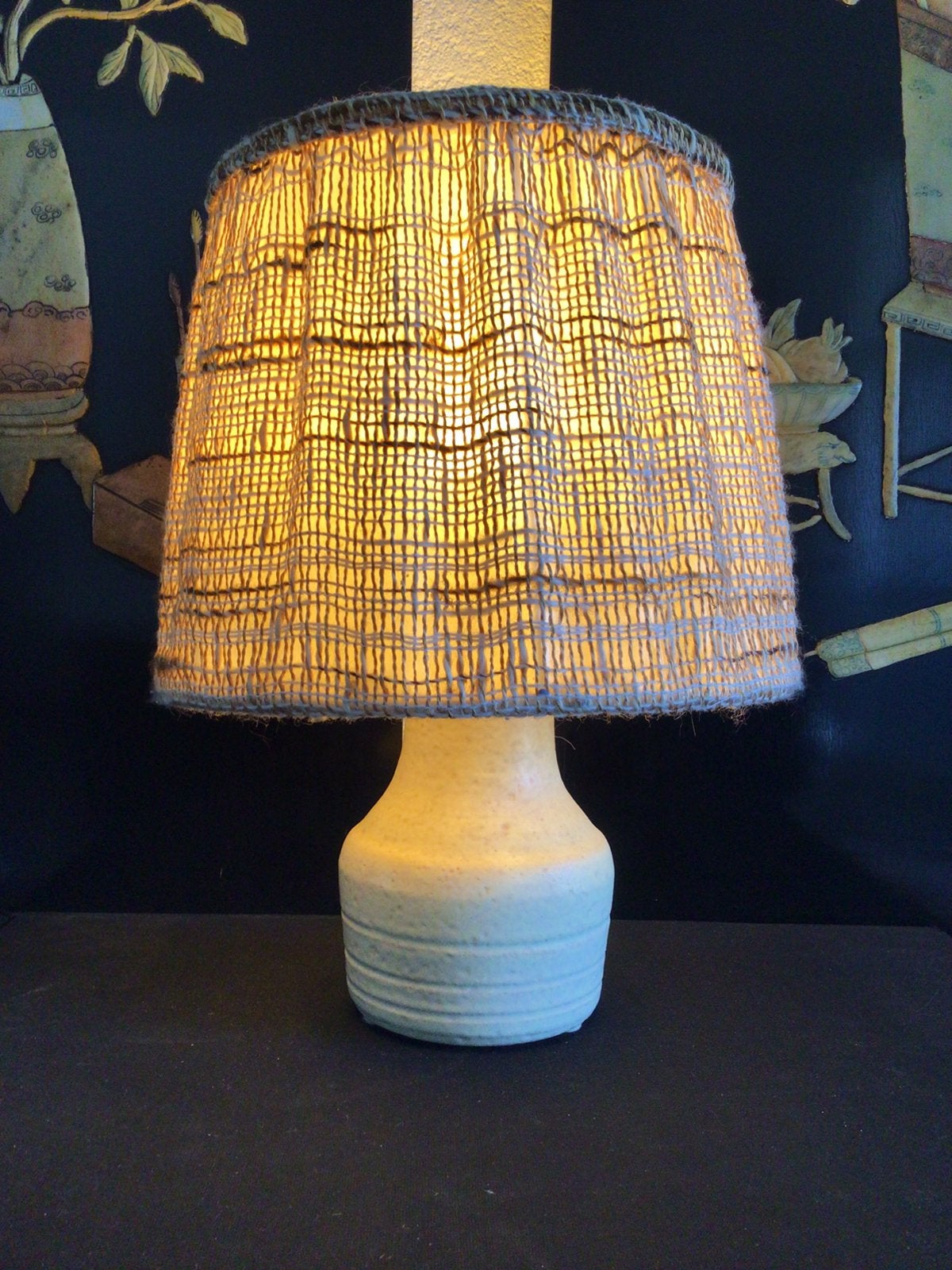 Mid Century Lamp Potterie de Schuur, Ophalen of Verzenden