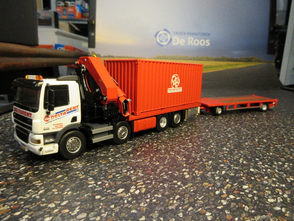 Tekno DAF CF met kraan Delta Rent, Ophalen of Verzenden, Nieuw, Bus of Vrachtwagen, Tekno