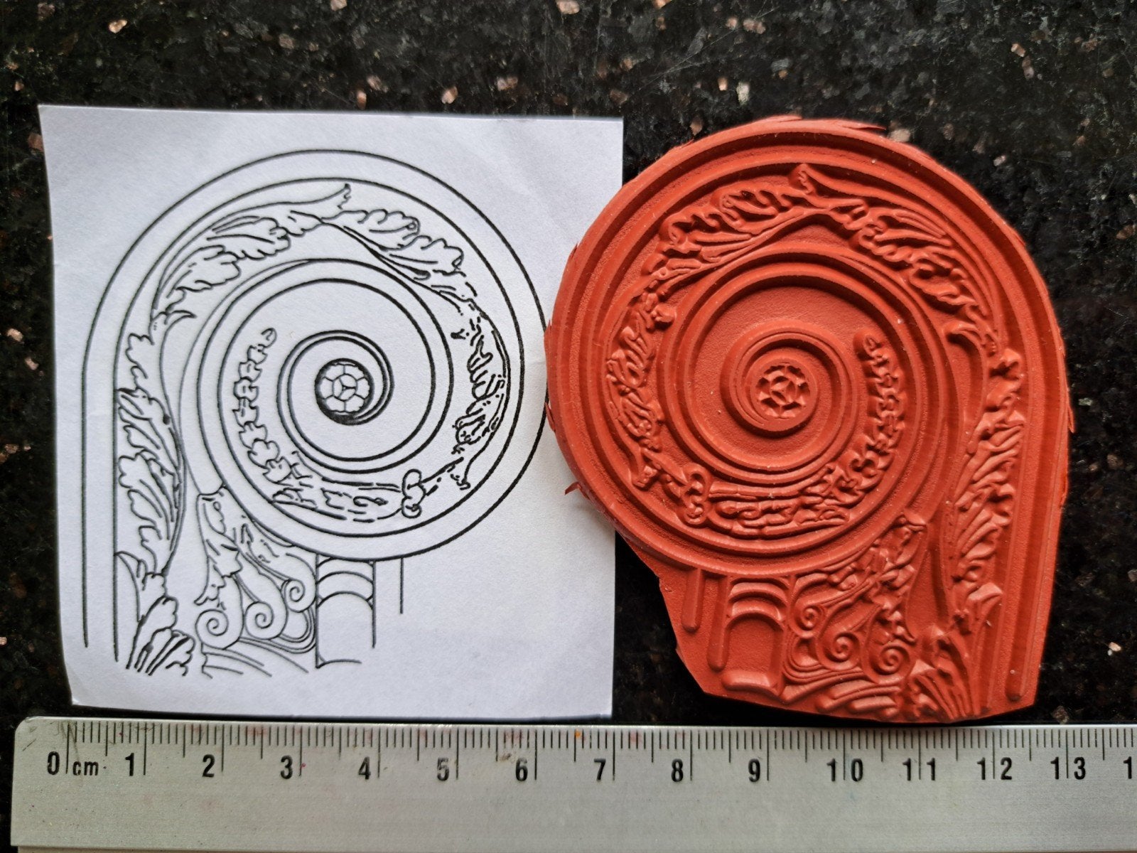 ARTSPECIALLY RUBBER STEMPEL ORNAMENT SMALL ART SPECIALLY, Ophalen of Verzenden, Nieuw, EZ-mounted stempel