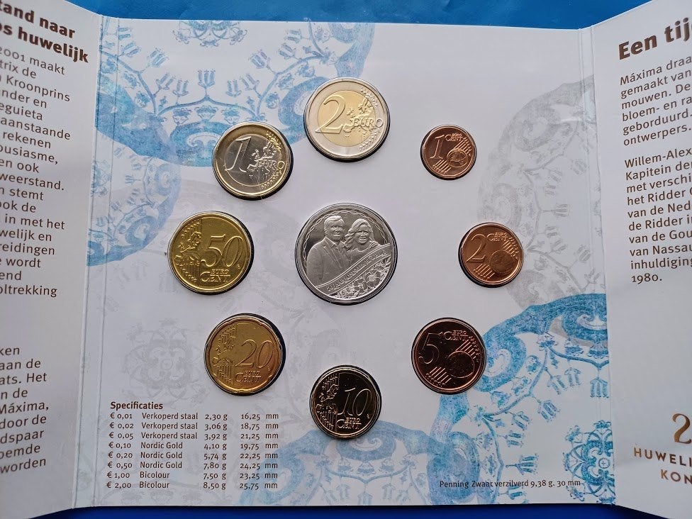 Themaset KNM 2022 - 20 Jarig Huwelijks Jubileum, Verzenden, Koningin Beatrix, Euro's, Setje