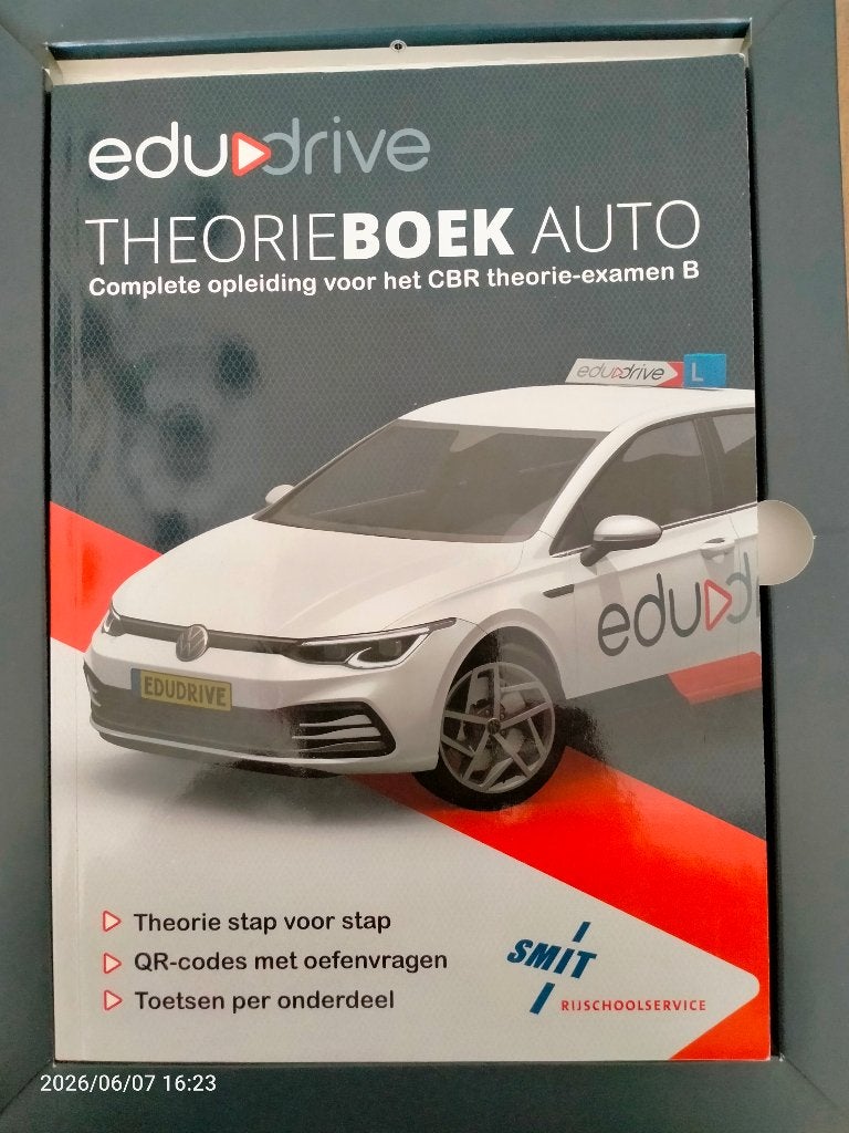 Edudrive theorieboek CBR autorijbewijs B, Ophalen, Alpha, Zo goed als nieuw, Niet van toepassing