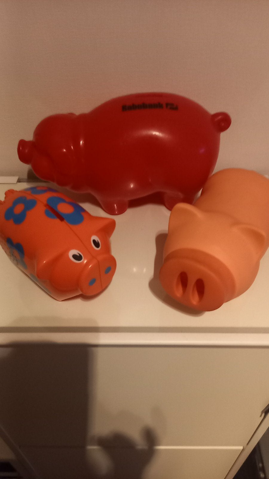 Rabobank spaarpotten, Ophalen of Verzenden, Gebruikt, Metaal of Blik, Overige thema's