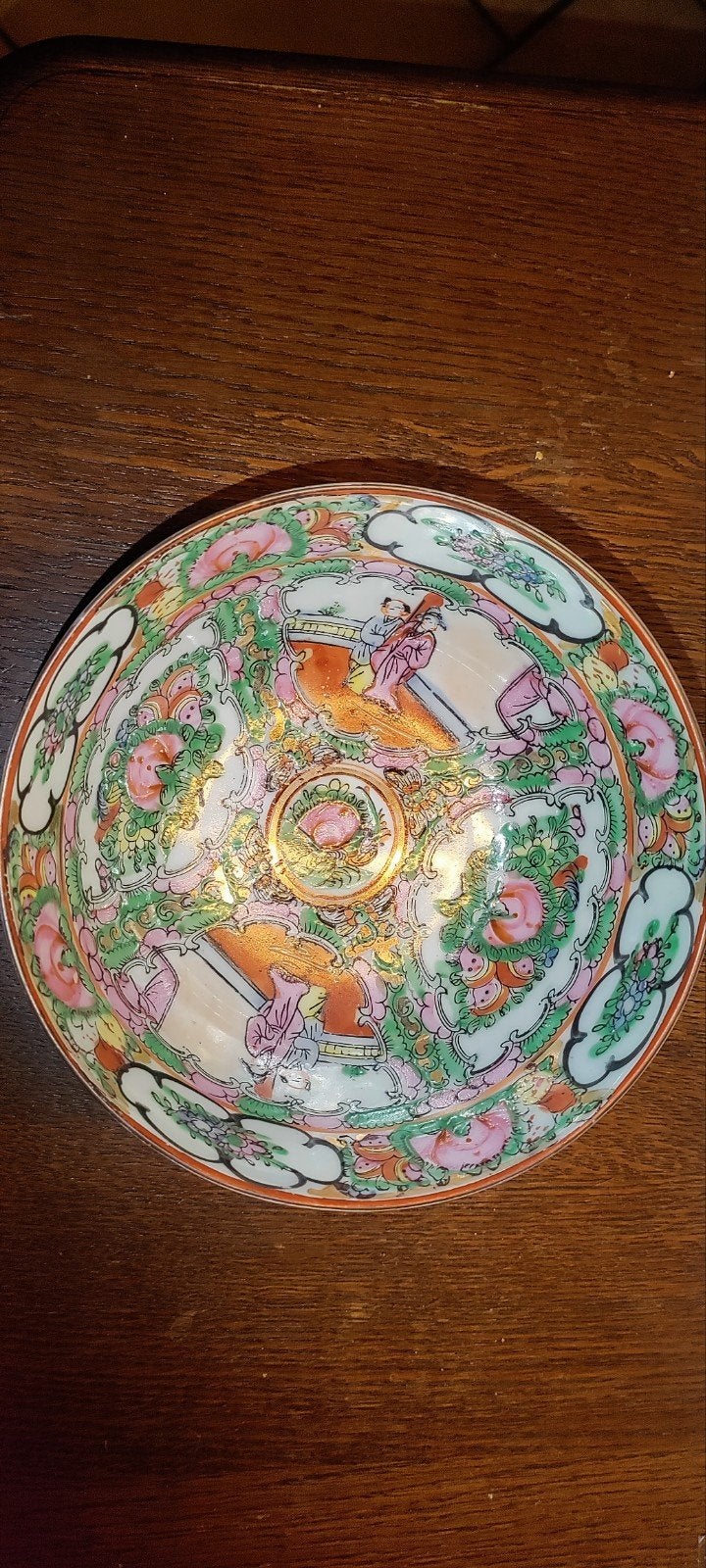 Antieke Chinese kom met handgeschilderde decoratie, Ophalen of Verzenden
