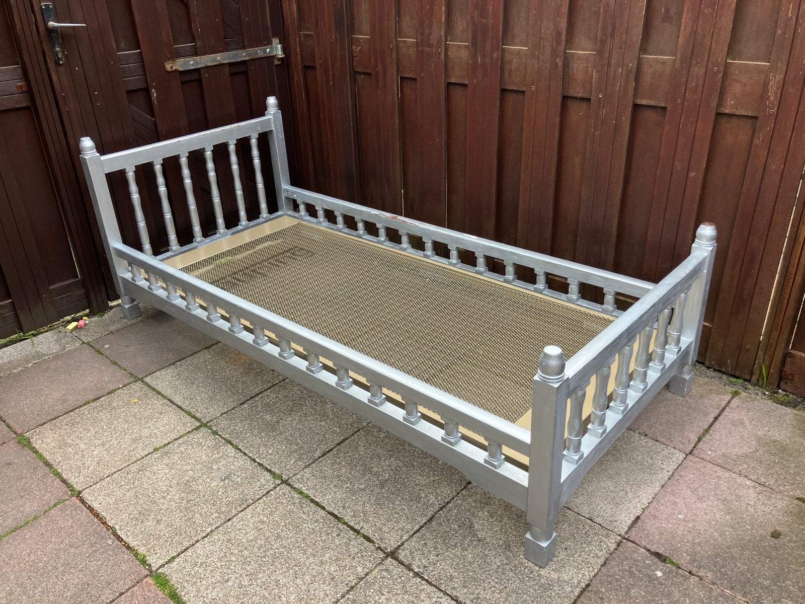 Klassiek Vintage Kinderbed 190 x 80, Ophalen, Gebruikt, 180 cm of meer, 70 tot 85 cm