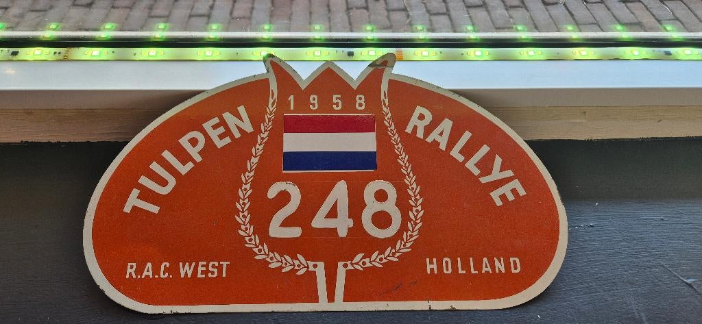 Rallye borden jaren 50, Ophalen of Verzenden, Gebruikt, Auto's