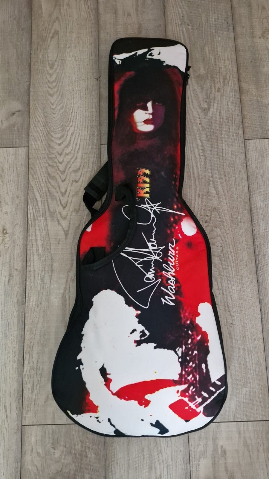 Washburn Paul Stanley PS80 gesigneerde gitaar met hoes, Ophalen of Verzenden