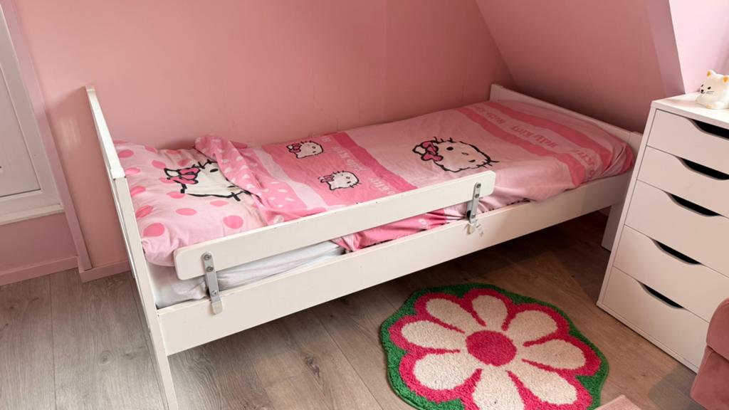 Kinderbed 166x78 matras maat 160x70, Ophalen, Gebruikt, 70 tot 85 cm, Matras