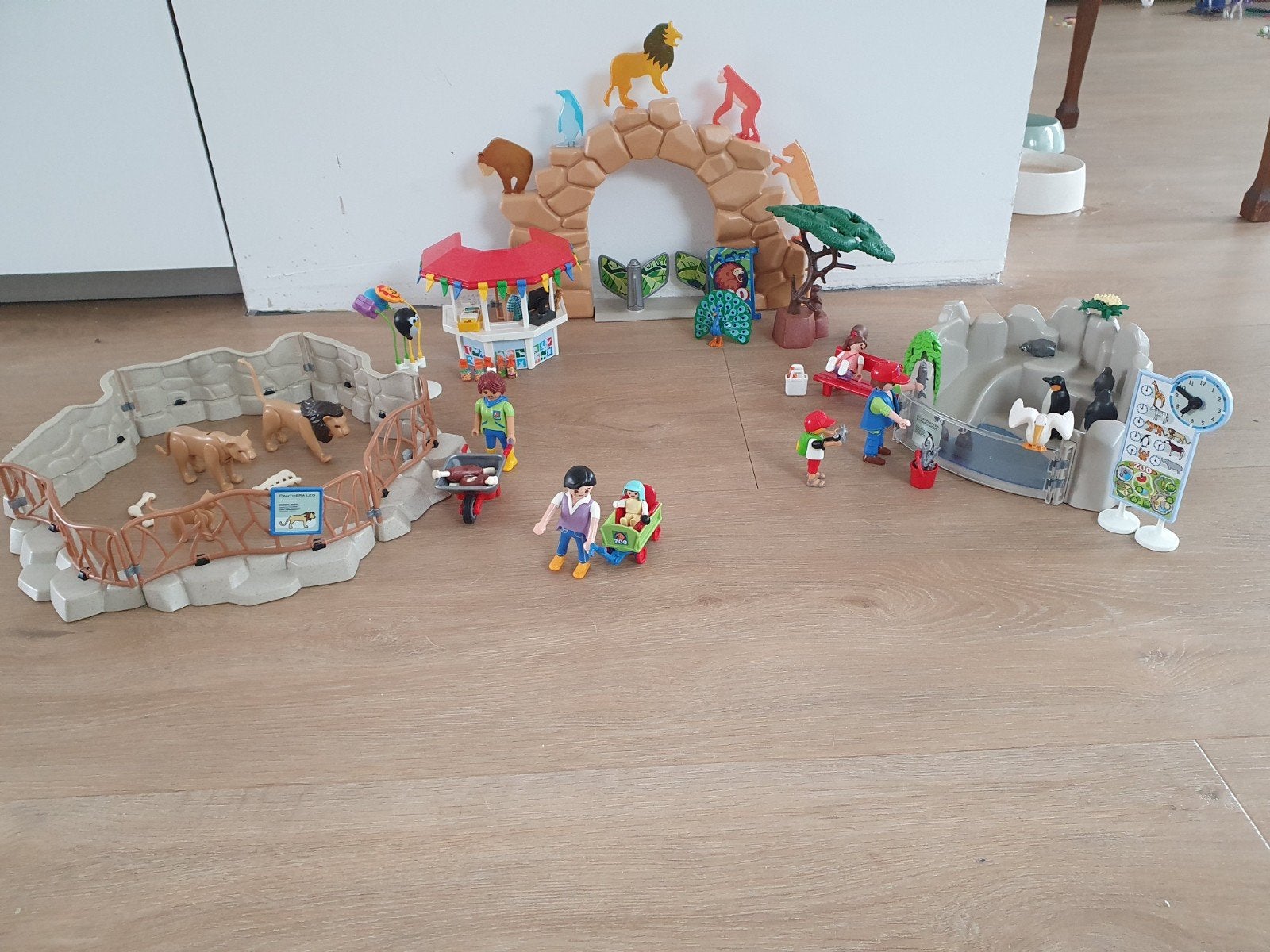 Playmobil Zoo 6634 met leeuwenverblijf en pinguïnrots, Complete set, Overige typen, Ophalen of Verzenden, Zo goed als nieuw