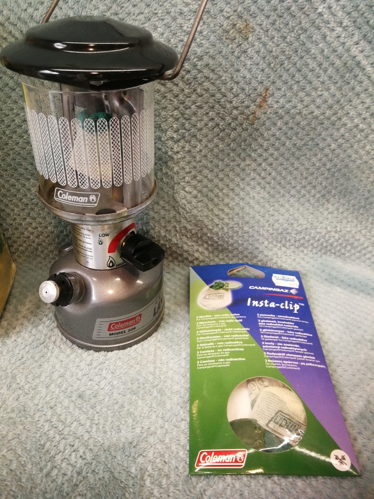 Coleman 226 benzine lamp i.z.g.s, Ophalen