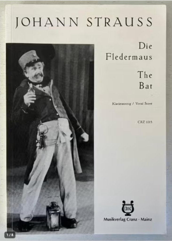 Die Fledermaus Johann Strauss Bladmuziek, Ophalen of Verzenden, Zo goed als nieuw, Artiest of Componist, Overige genres