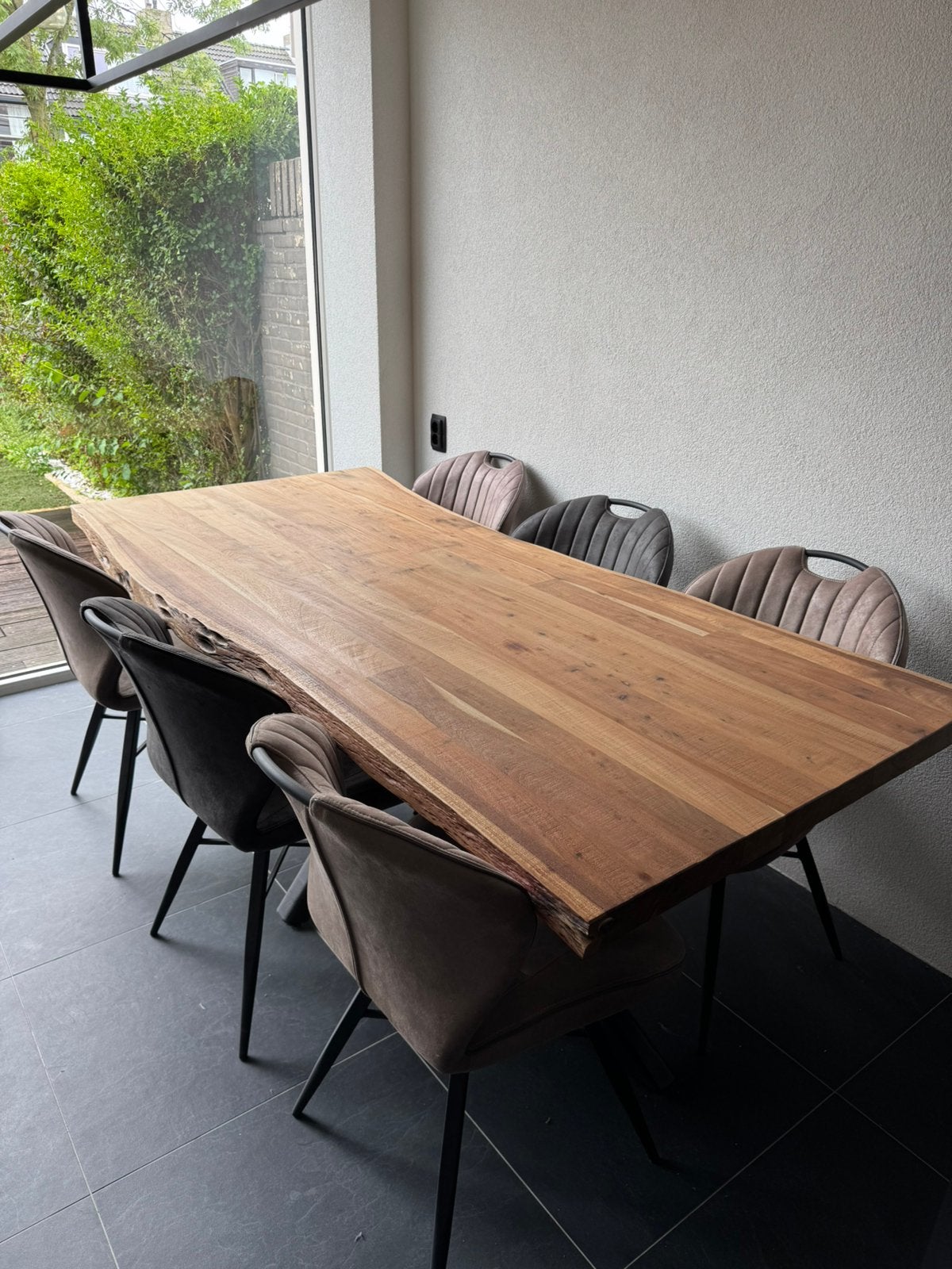 Henders & Hazel eettafel living, inclusief 6 stoelen, Ophalen, Gebruikt, 200 cm of meer, 50 tot 100 cm