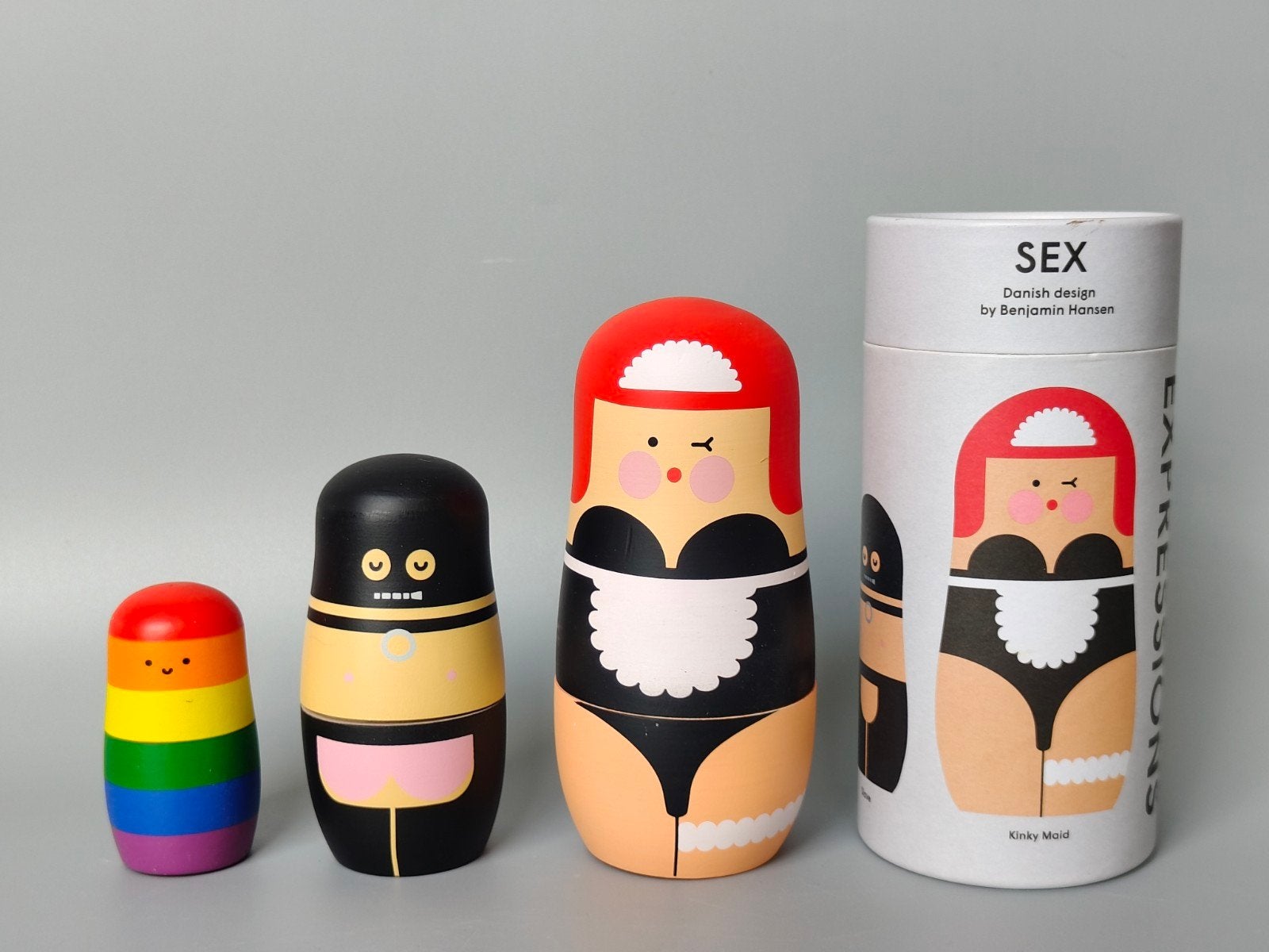 Deens design Benjamin Hansen matroesjka Expressions Sex, Verzenden