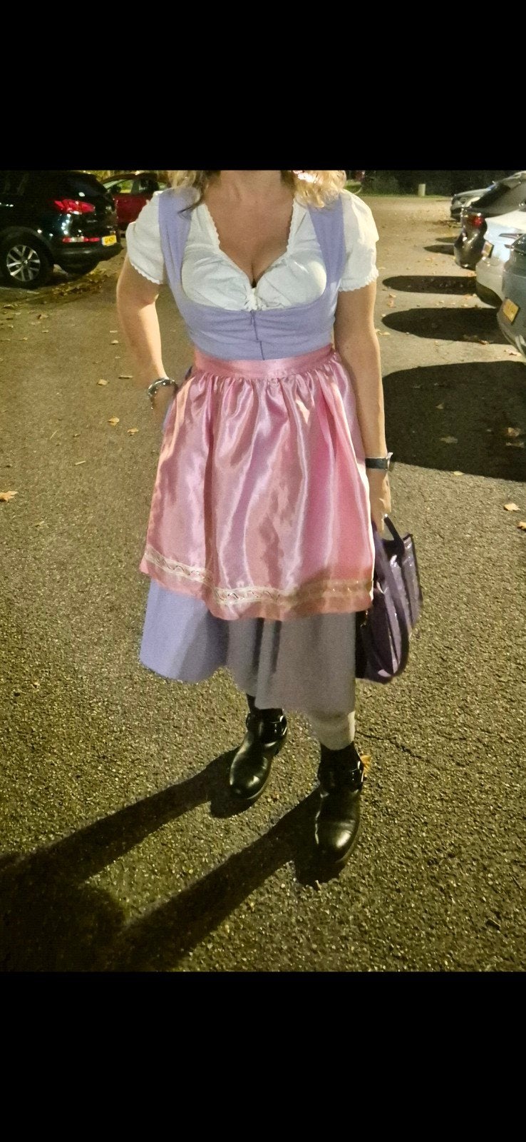 dirndl dames jurk, blouse en schort, Maat 42/44 (L), Ophalen of Verzenden, Kleding, Overige thema's