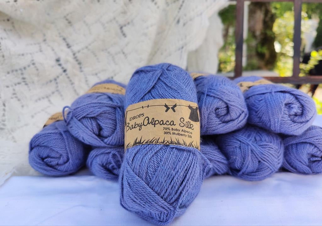 9 x Drops Baby Alpaca Silk ruim 1500m., Ophalen of Verzenden