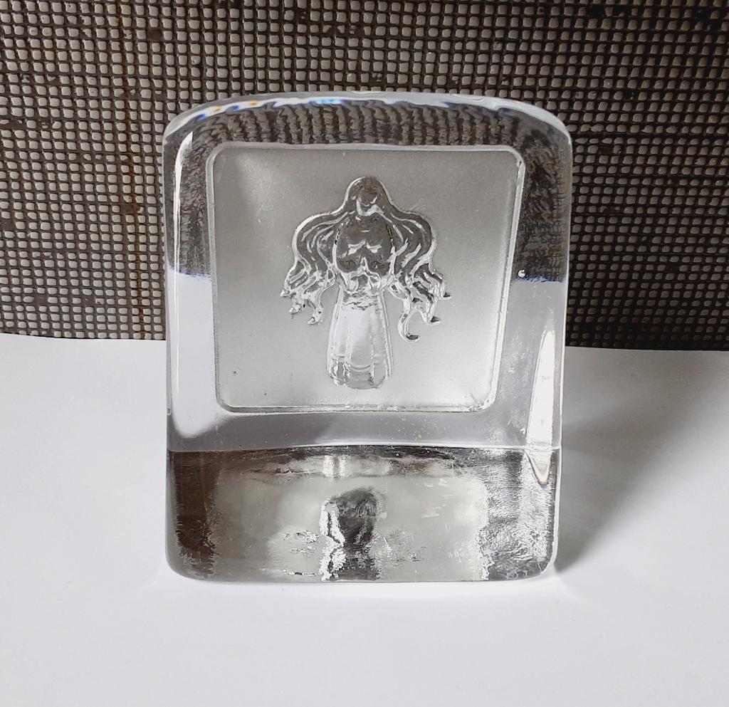 vintage glazen presse papier engel, Antiek en Kunst, Ophalen of Verzenden