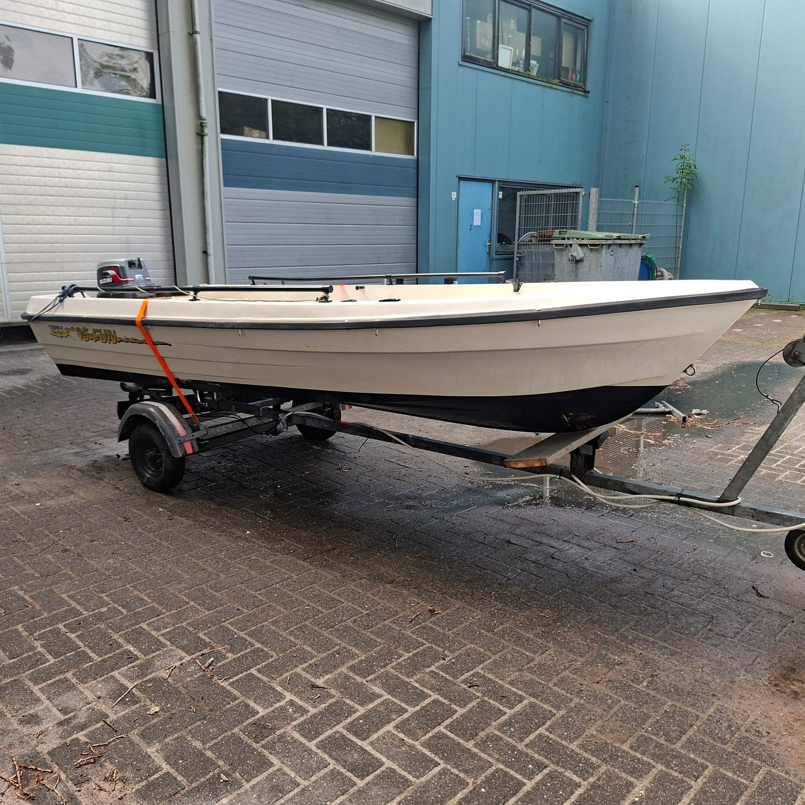 Terhi Fun 405 inclusief Suzuki 6 PK 2-takt, trailer, kussens, Ophalen of Verzenden