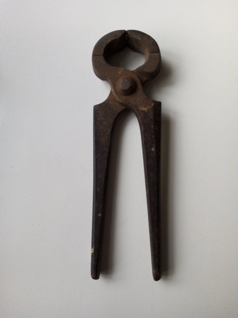 Antieke Bol-Klauwtang / Nijptang (20 cm) - Prachtige Patina!, Ophalen of Verzenden