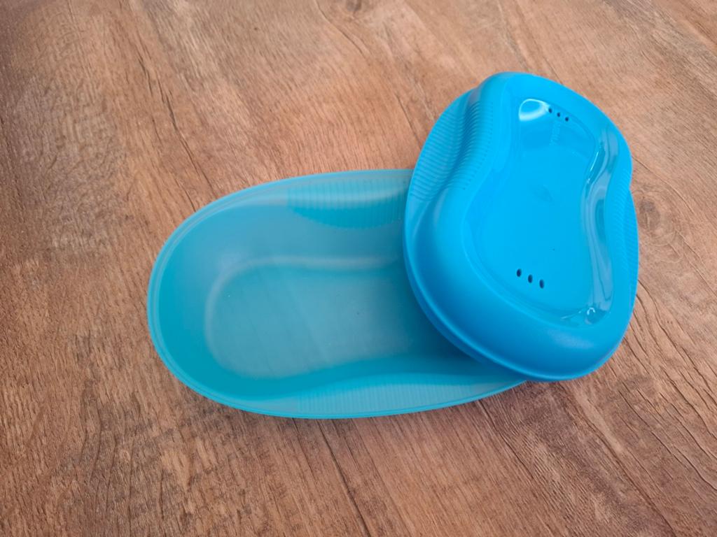 Tupperware Omeletmaker / Magnetron omeletmaker blauw, Ophalen of Verzenden, Zo goed als nieuw, Blauw, Overige typen