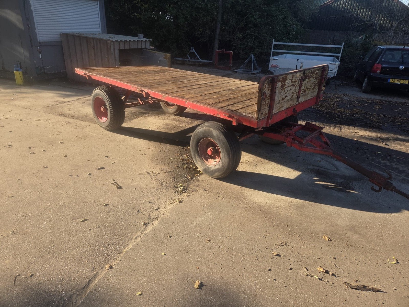 Miedema platte wagen - Ideaal voor diverse transporttaken, Ophalen, Akkerbouw, Transport
