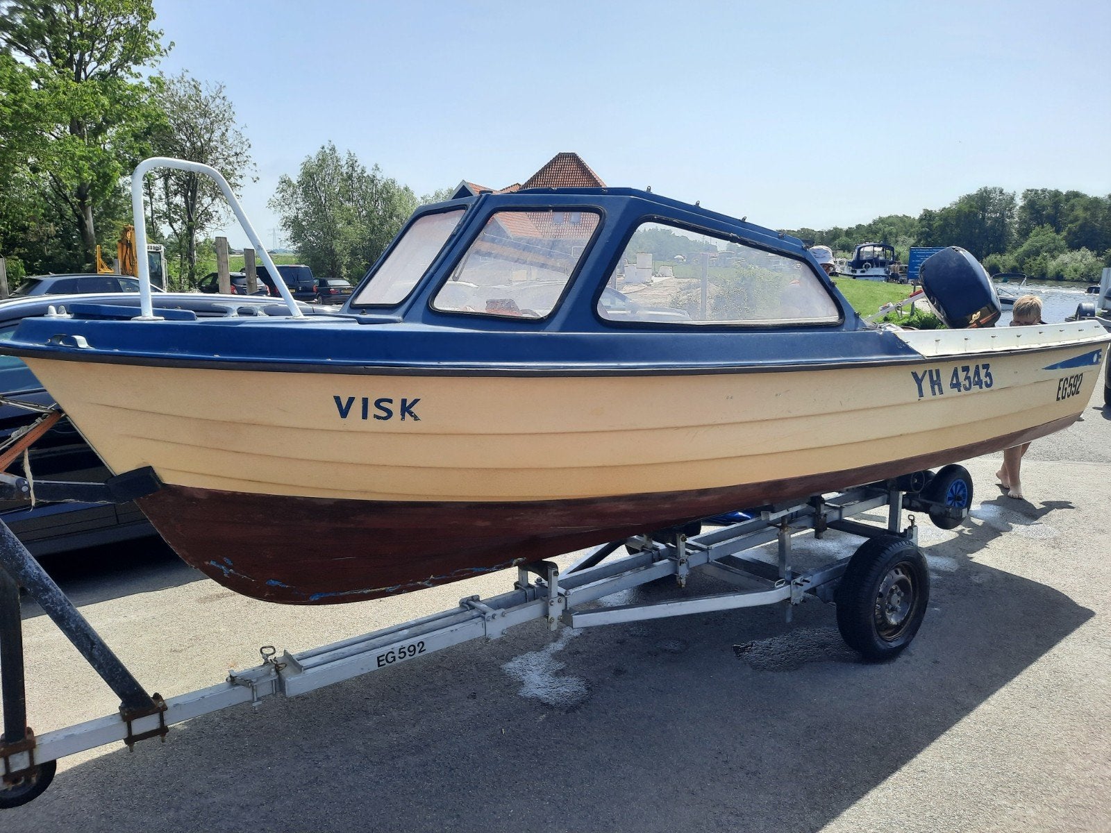 Mooie Rana Fisk visboot met Mercury FourStroke motor, Watersport en Boten, Vis- en Consoleboten, Ophalen, Gebruikt, Overige merken