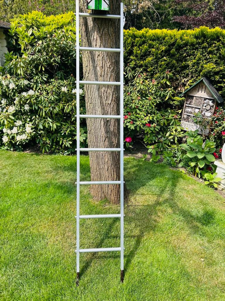 Boekenkast ladder aluminium, Ophalen, Gebruikt, Ladder, Minder dan 2 meter